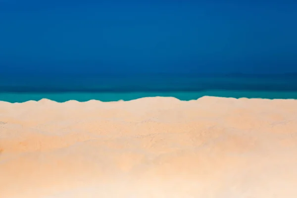 Estate Sfondo Spiaggia Sabbia Mare Cielo Concetto Cielo Sabbia Marina — Foto Stock