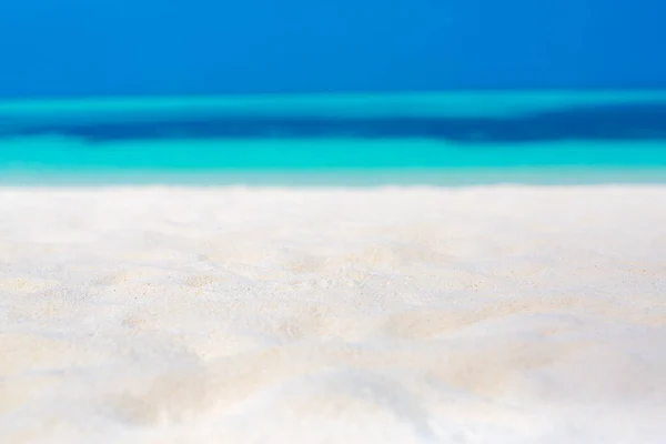 Estate Sfondo Spiaggia Sabbia Mare Cielo Concetto Cielo Sabbia Marina — Foto Stock