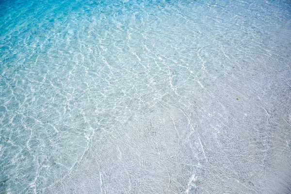 Abstract Image Top View Shiny Wave Clear Blue Sea Water — Stock Photo, Image