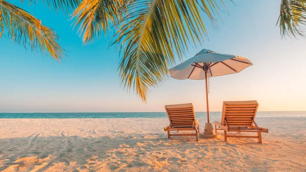 Ідеальний Вид Пляж Дизайн Літніх Канікул Відпусток Натхненний Тропічним Пляжем — стокове фото