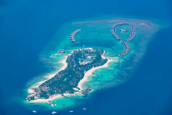 Increíble Paisaje Aéreo Las Islas Maldivas Perfecta Vista Mar Azul — Foto de Stock