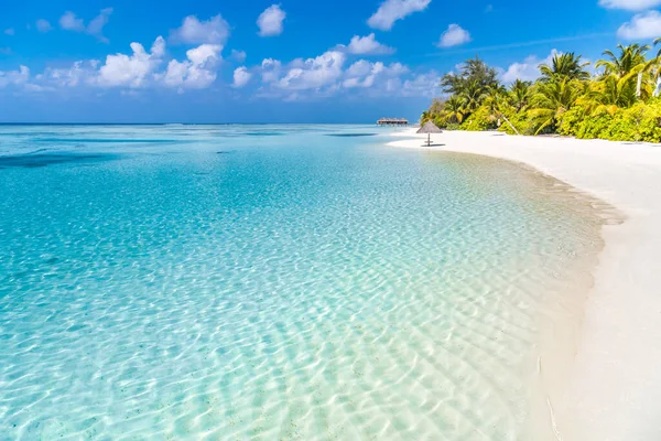 Fundo Praia Tropical Como Paisagem Verão Com Vibrações Praia Areia — Fotografia de Stock