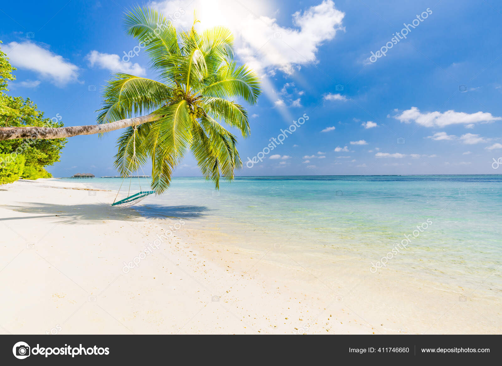 Paisagem Praia Tropical Idílica Para Fundo Papel Parede Design Turismo —  Foto © icemanphotos #411746660, image size:1600x1167