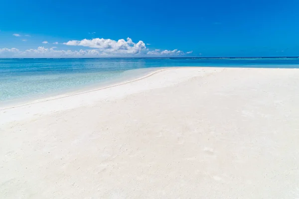 Praia Mar Tropical Conceito Céu Areia Mar Dia Verão Relaxe — Fotografia de Stock