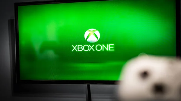 Debrecen Macaristan Yaşında Kasım 2017 Xbox Ekranı Açılış Ekranı Oyunlar — Stok fotoğraf