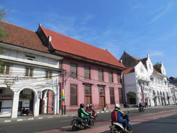 Jakarta Indonésia Julho 2018 Toko Merah Red Shop Antigo Edifício — Fotografia de Stock