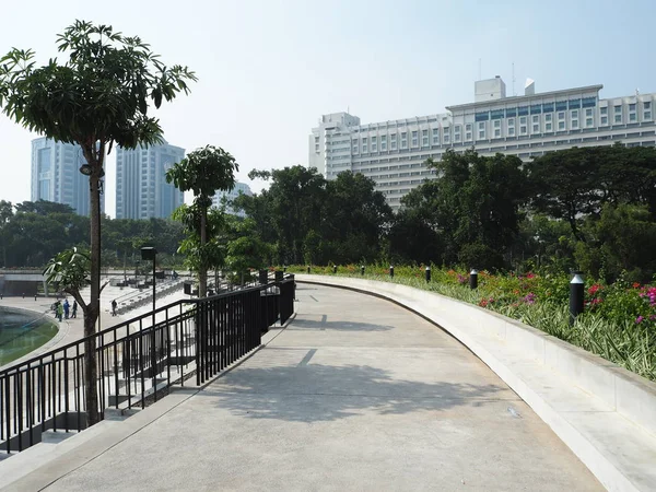 Jakarta Indonesia August 2018 Øvre Gangvei Til Amfiteateret Taman Lapangan – stockfoto