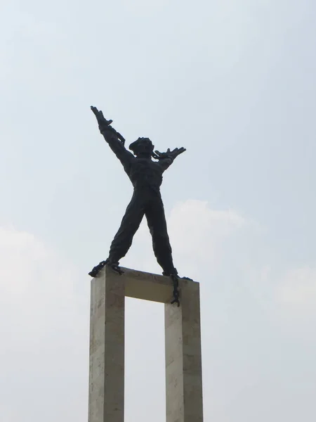 Jakarta Indonesia Agosto 2018 Monumen Pembebasan Irian Barat Monumento Liberación — Foto de Stock