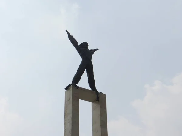 Jakarta Indonésie Août 2018 Monumen Pembebasan Irian Barat Monument Libération — Photo