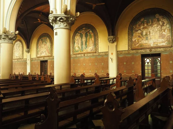 Jakarta Indonesia Agosto 2018 Interno Della Cattedrale Santa Maria Assunta — Foto Stock