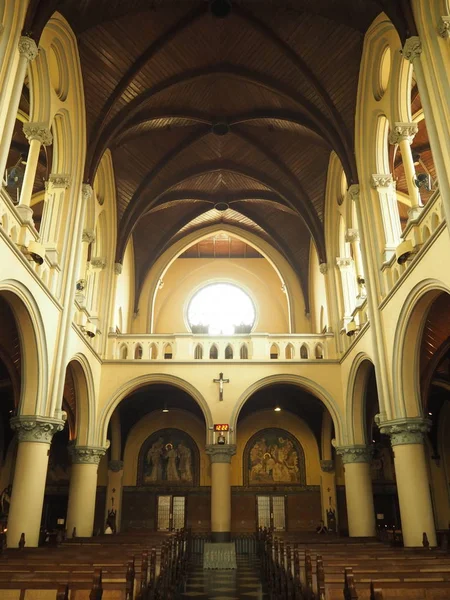 Jakarta Indonesia Agosto 2018 Interno Della Cattedrale Santa Maria Assunta — Foto Stock