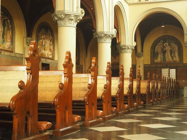 Jakarta Indonesia Agosto 2018 Interior Catedral Santa María Asunción —  Fotos de Stock