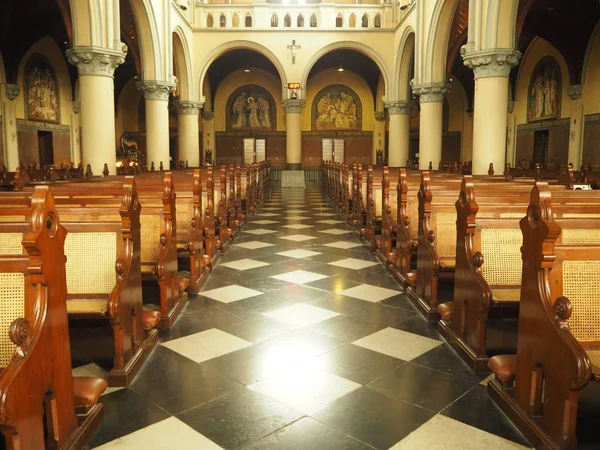 Jakarta Indonesia Agosto 2018 Interior Catedral Santa María Asunción —  Fotos de Stock