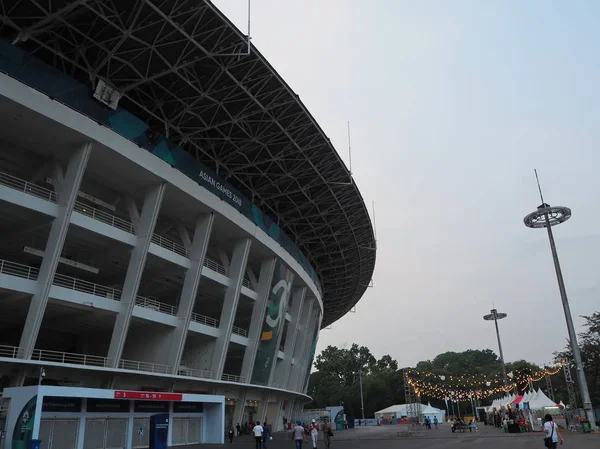 Jakarta Indonésia Agosto 2018 Estádio Principal Gelora Bung Karno Gbk — Fotografia de Stock
