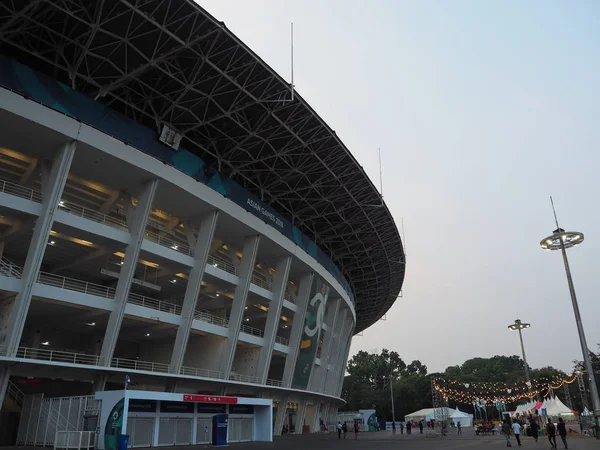 Jakarta Indonesia Agosto 2018 Estadio Principal Gelora Bung Karno Gbk — Foto de Stock