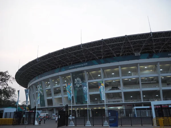 Jakarta Indonesia Agosto 2018 Estadio Principal Gelora Bung Karno Gbk — Foto de Stock