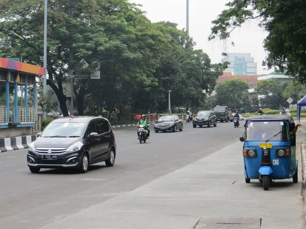 Jakarta Indonesia August 2018 Traffic Jalan Juanda — 图库照片