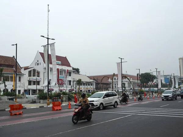 Yakarta Indonesia Agosto 2018 Edificios Coloniales Holandeses Casco Antiguo Kota — Foto de Stock