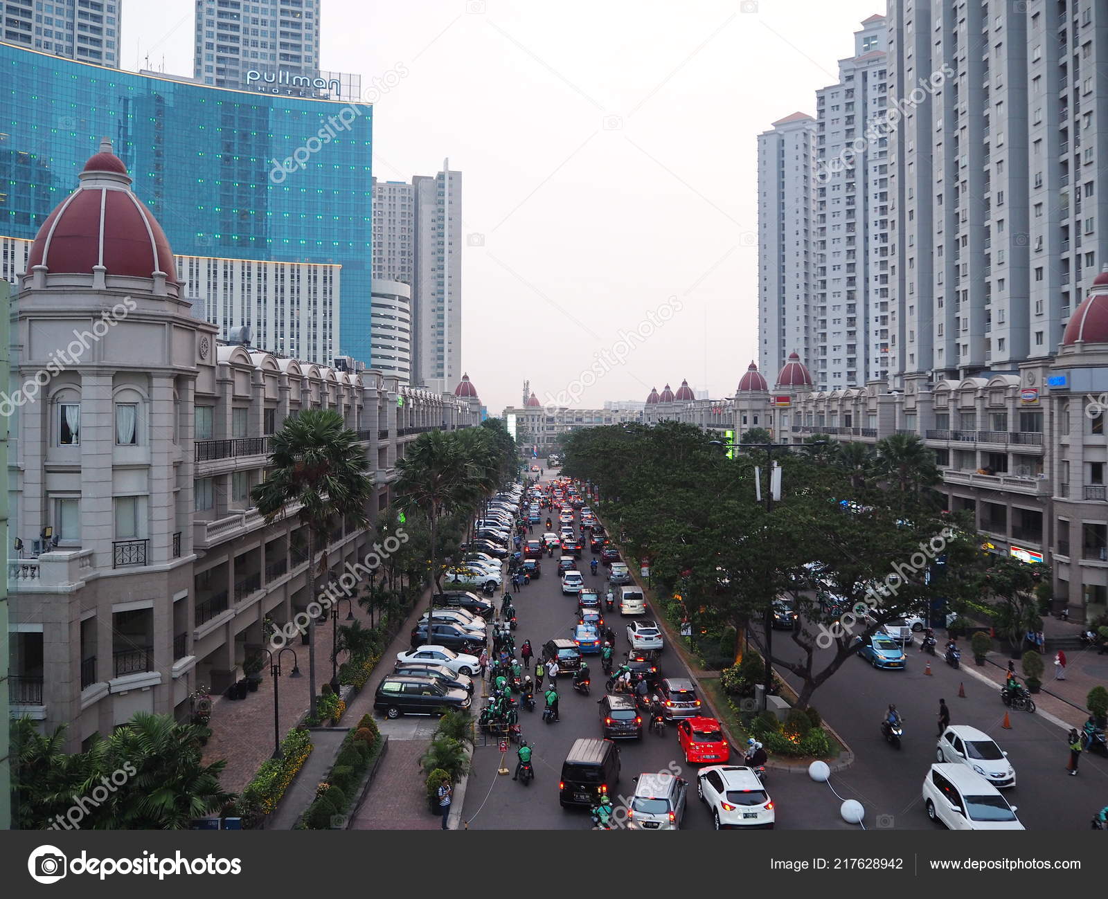  Jakarta  Indonesia August 2022 Street  View Podomoro City 