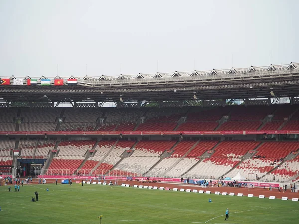 Jakarta Indonésie Října 2018 Atletický Stadion Gelora Bung Karno — Stock fotografie