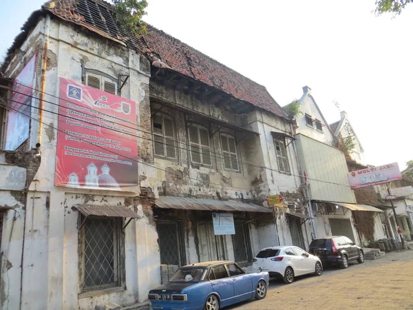 Semarang Indonesia Oktober 2018 Pengembangan Proyek Revitalisasi Kota Lama Beberapa — Stok Foto