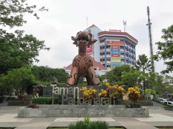 Semarang Indonesia Oktober 2018 Patung Warak Ngendog Taman Pandanaran Patung — Stok Foto