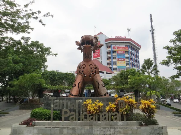 Semarang Indonesië Oktober 2018 Warak Ngendog Standbeeld Taman Pandanaran Het — Stockfoto