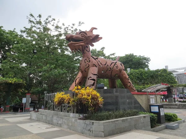 Semarang Indonesia October 2018 Warak Ngendog Statue Taman Pandanaran Statue — Stock Photo, Image