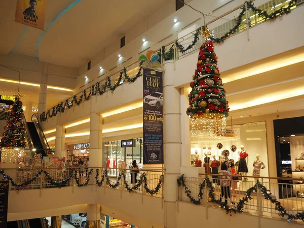 Tangerang Indonésie Prosince 2018 Vánoční Dekorace Summarecon Mall — Stock fotografie