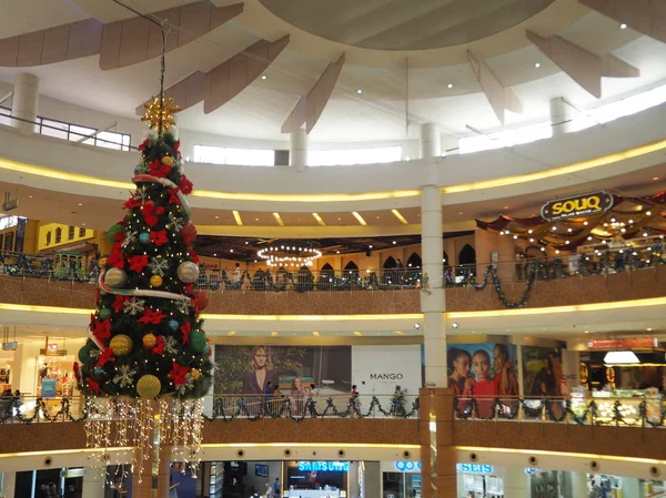 Tangerang Indonesia Diciembre 2018 Decoración Navidad Centro Comercial Summarecon Serpong — Foto de Stock