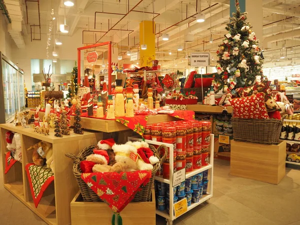 Tangerang Indonésie 1Er Décembre 2018 Ornements Noël Vendre Dans Supermarché — Photo