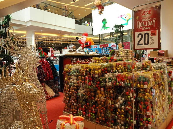 Tangerang Indonésie Prosince 2018 Vánoční Ozdoby Prodej Obchodě Ace — Stock fotografie