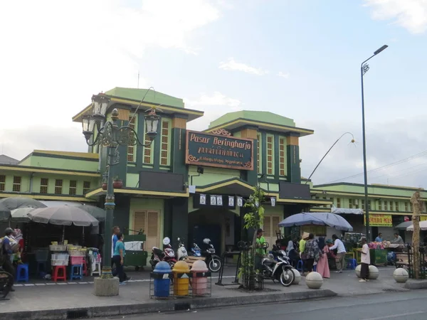 Yogyakarta Indonesië Oktober 2018 Voorste Ingang Van Pasar Beringharjo Oudste — Stockfoto