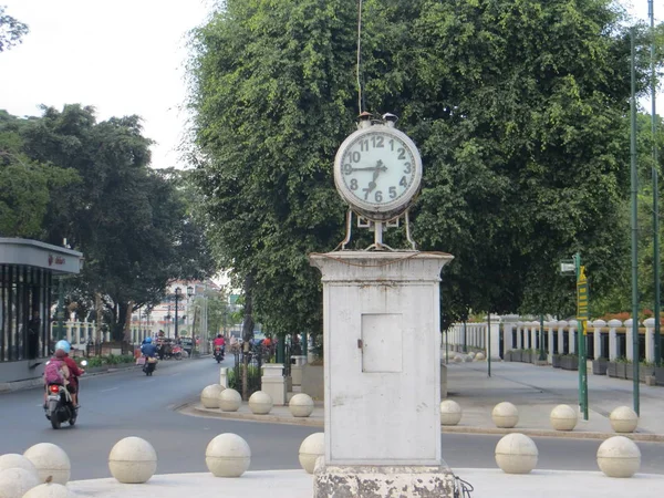 Yogyakarta Indonesia Octubre 2018 Reloj Temporizador Para Acera Jalan Margo — Foto de Stock