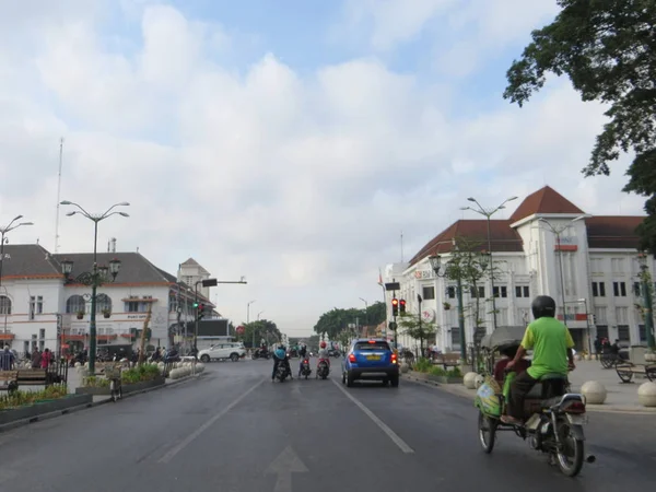 Yogyakarta Endonezya Ekim 2018 Kawasan Titik Nol Kilometre Sıfır Noktası — Stok fotoğraf