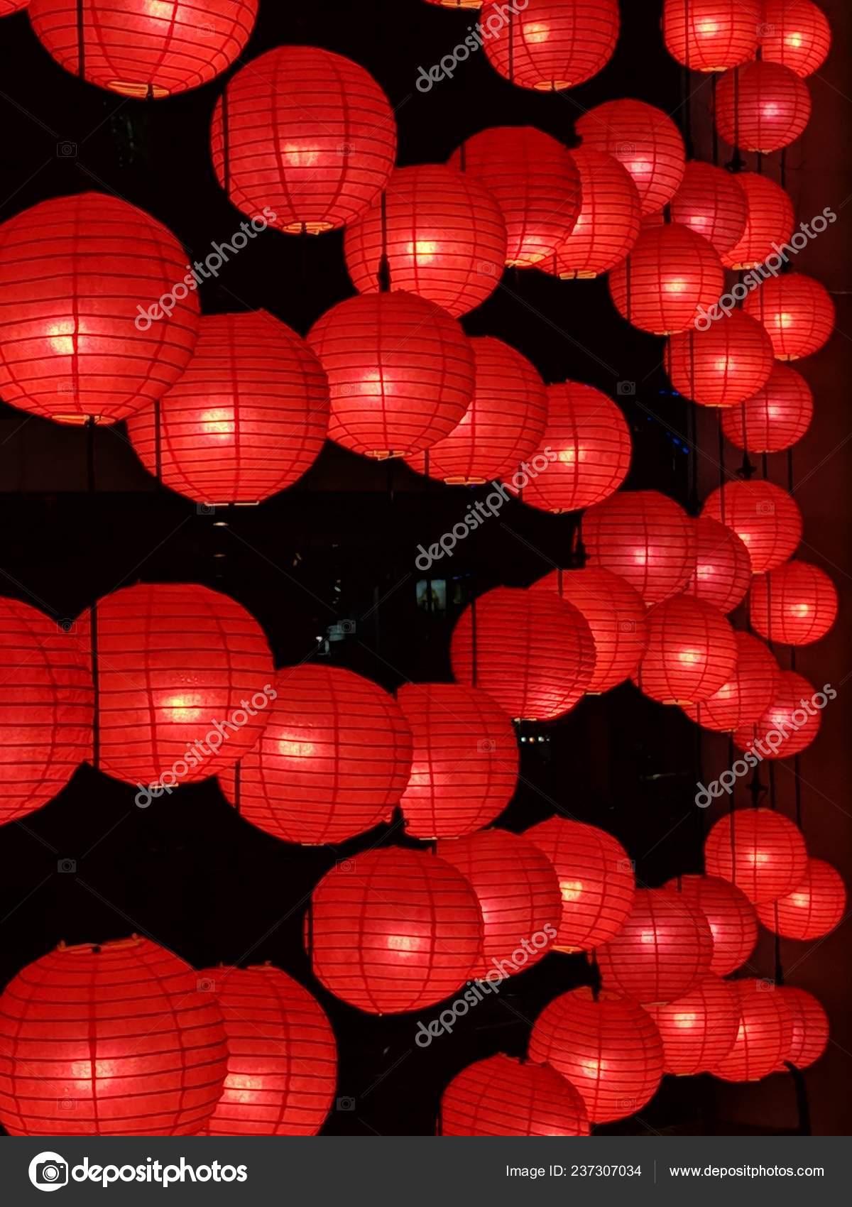 Red Lanterns Decoration Chinese New Year Chinese Spring Festival