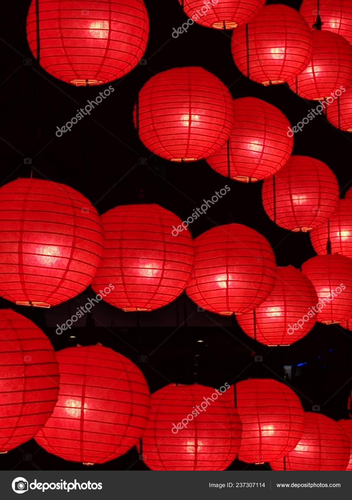 Red Lanterns Decoration Chinese New Year Chinese Spring Festival