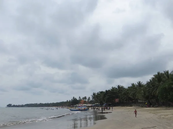Anyer Indonezja Czerwca 2018 Seascape Sambolo Beach Anyer — Zdjęcie stockowe