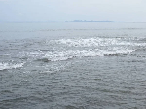 Спокійне Море Зондській Протоці Хмарно Горизонту — стокове фото