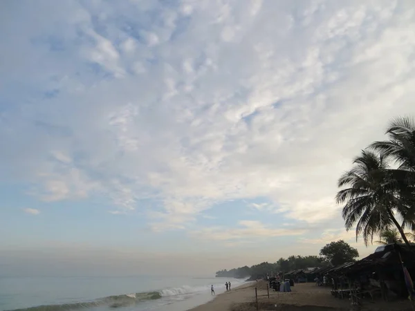 Anyer Indonezja Czerwca 2018 Seascape Sambolo Beach Anyer — Zdjęcie stockowe