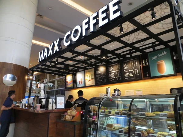 Tangerang นโดน ลาคม 2018 แลร านให การล Maxx Coffee — ภาพถ่ายสต็อก