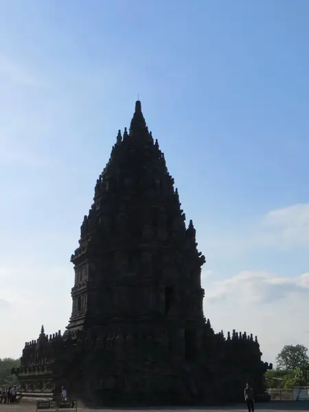 Yogyakarta Indonesien Oktober 2018 Vissa Turist Som Besöker Prambanan Temple — Stockfoto