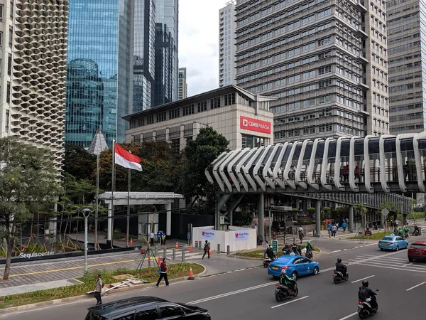 Jakarta Indonesien März 2019 Futuristisches Design Der Gelora Bung Karno — Stockfoto