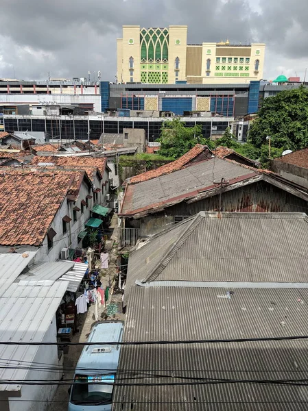 Jacarta Indonésia Março 2019 Área Densamente Povoada Distrito Tanah Abang — Fotografia de Stock