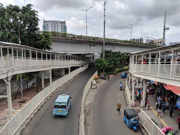 Jakarta Indonesia March 2019 Urban Transportation Jalan Jatibaru Tanah Abang — 스톡 사진