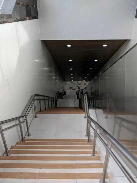 Jakarta Indonesien März 232 2019 Treppe Zur Unterirdischen Station Der — Stockfoto
