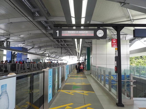 Jakarta Indonesia March 2019 Platform Hallway Lebak Bulus Mrt Station — Stock Photo, Image