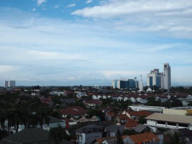 Jakarta, Endonezya - 23 Mart 2019: Fatmawati bölgesinde konut kalabalık.