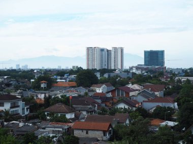 Jakarta, Endonezya - 23 Mart 2019: Fatmawati bölgesinde konut kalabalık.