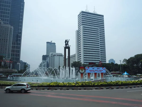 Jakarta Indonesien April 2019 Das Willkommensdenkmal Patung Selamat Datang Bundaran — Stockfoto